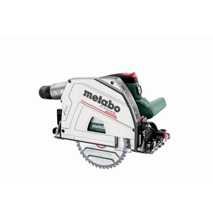Metabo Scie circulaire plongeante sans fil KT 18 LTX 66 BL 601866810 metaBOX 340 18V 2x8Ah LiHD + ASC 145