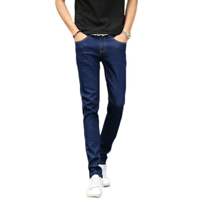 Jean skinny cheap bleu foncé homme