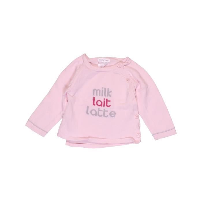 Pull Bebe Fille Okaidi 3 Mois Rose Hiver Vetement Bebe Rose Rose Cdiscount Pret A Porter