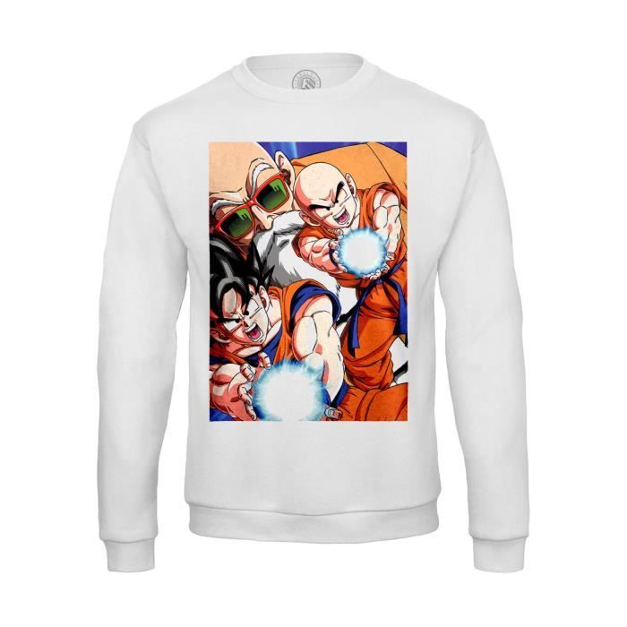 Sweat shirt Homme kame hame ha vague destructrice dragon ball dbz