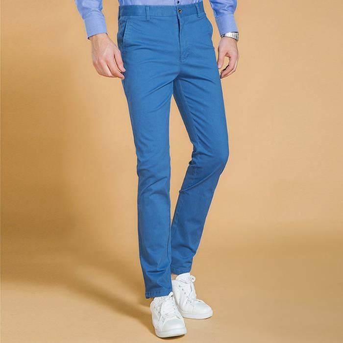 Pantalon homme d contract s 34 Bleu Cdiscount Pr t Porter