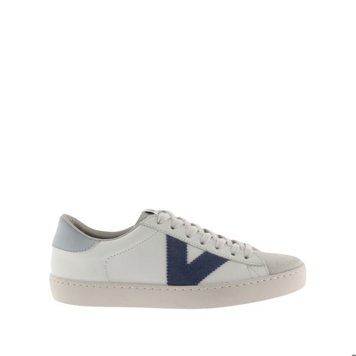 Baskets Femme VICTORIA Berlin Cuir Blanc Lacets
