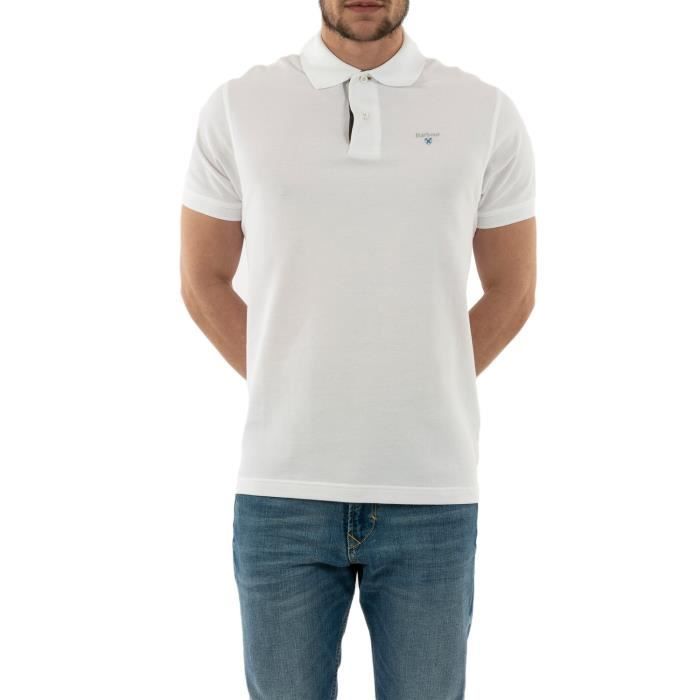 Polos Barbour Mml0012 Wh11 White-dress