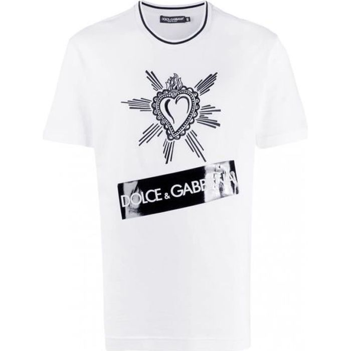 T shirt dolce gabbana blanc homme online