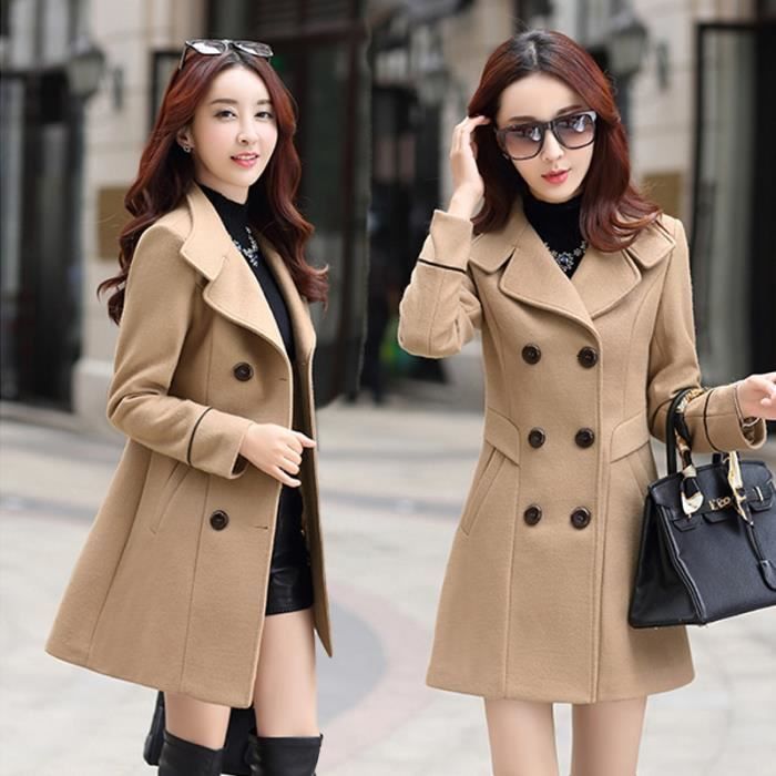 Manteau Printemps cor en mince laine v tements d ext rieur femmes