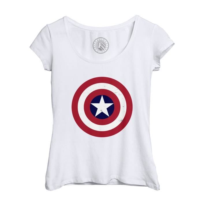 T shirt captain america femme outlet