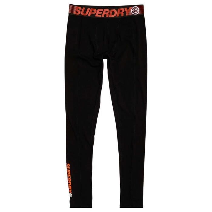Carbon Baselayer Collant Homme SUPERDRY Taille L Couleur NOIR