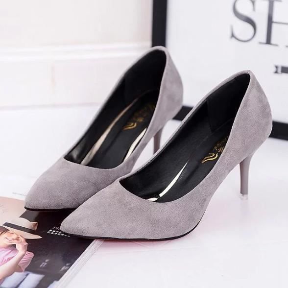 Escarpins talons fins pour femmes chaussures bout pointu en