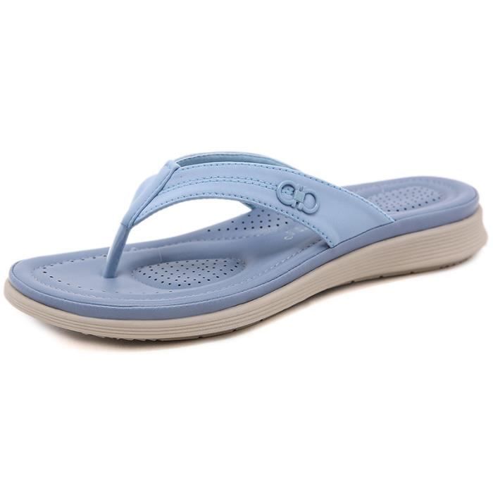 sandales bleu de chauffe