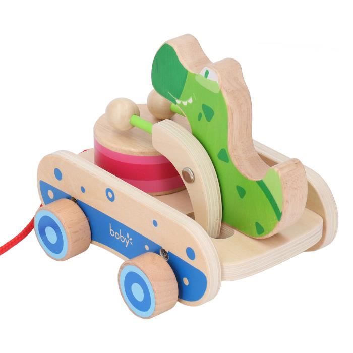 Jouet à Tirer Animaux Pour Bébé 1 An+ - Pneus Silencieux, ABS Durable - Éducatif Marche Et équilibre - 4