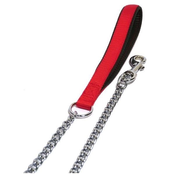 Comparer les prix de Laisse à chaîne - ROSEWOOD - 92cm-3mm - Rouge - Pour chien