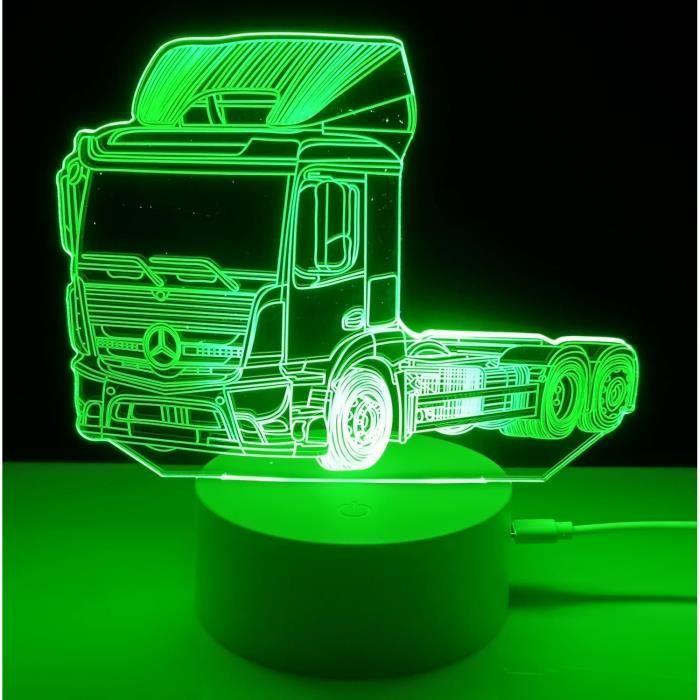 Lampe 3D Spiderman LED USB Avec Télécommande 16 Couleurs - Noir