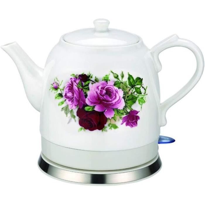 Théière Thermos 1000 Ml Avec Infuseur - Acier Inoxydable 316 Motif Floral, Bouilloire Isotherme Pour Thé Et Café