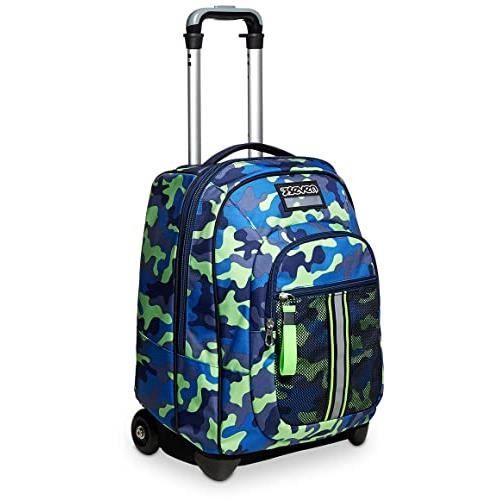 Seven Sac à Dos à Roulettes 2 En 1 Fly Stars - Sac Trolley École Sport Loisirs 35L Multicolore