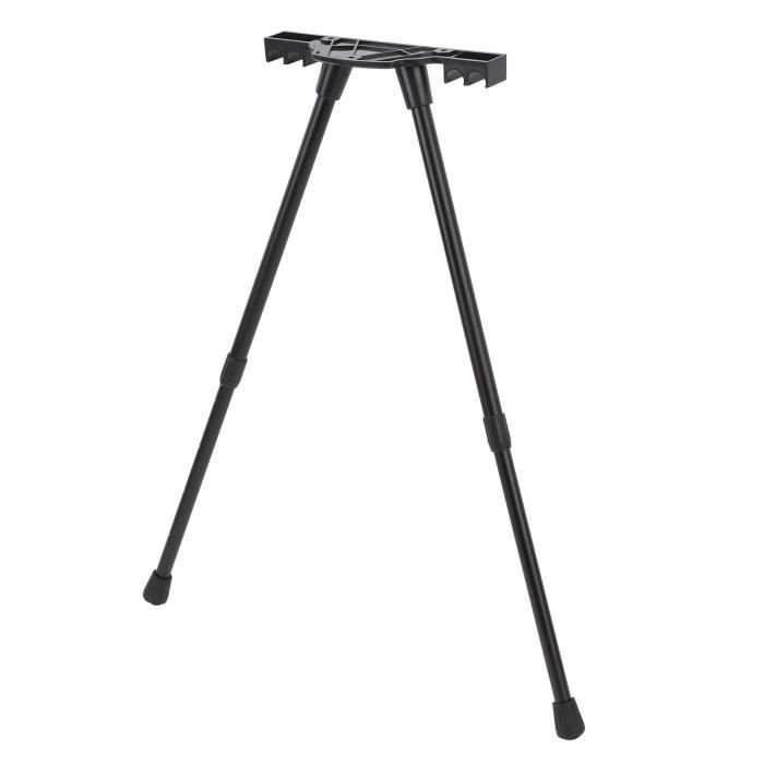 Pieds de Table Pliants - SHIPENOPHY - Aluminium - Réglable de 36 à 59 cm - Fixation Incluse - Noir