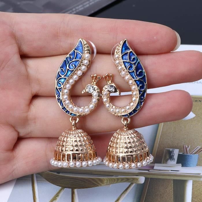 Mode Rétro Indien Crystal Drop Boucles d/'oreille ethniques traditionnelles Gypsy Femmes Bijoux