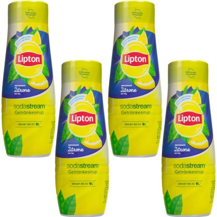 Kit sirop pour SodaStream Lipton Ice Tea Lemon 440 ml 4 pièces