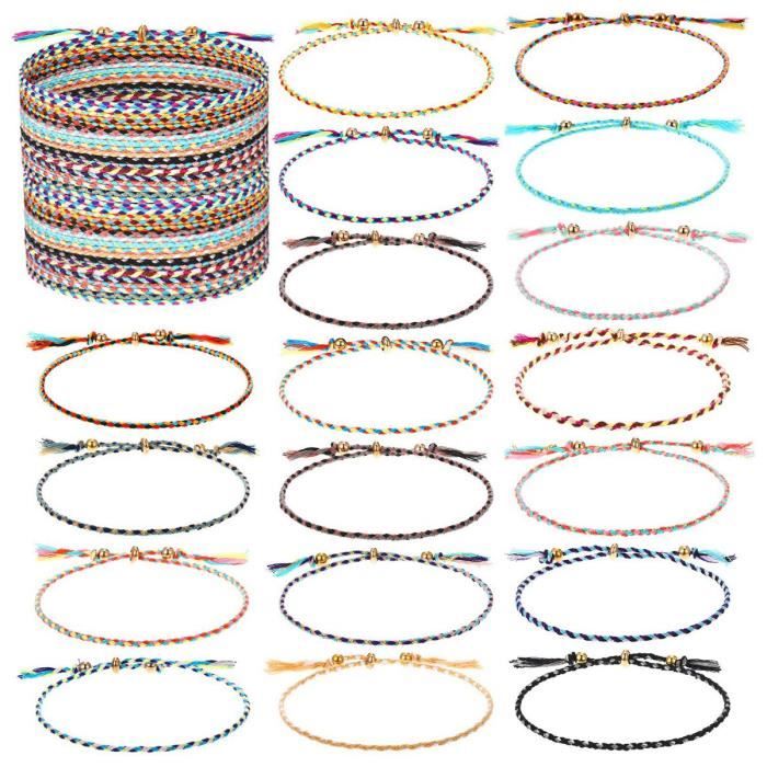 BRACELET CORDON TRESSÉ LGBT - (CORDE)