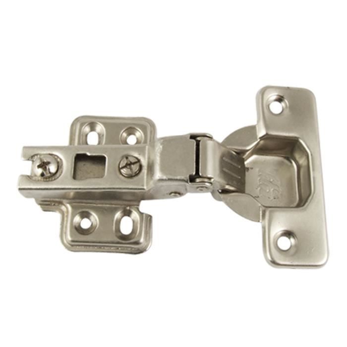 10 PCS Sécurité Charnière de porte complet Overlay Meuble Cuisine Armoire NEUF