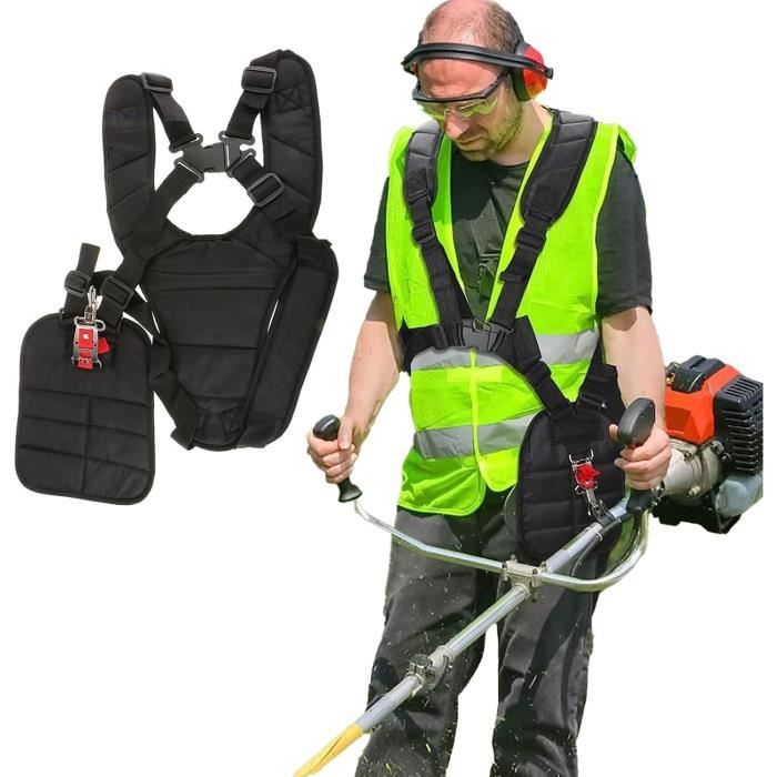Tondeuse à Harnais Double Épaule, Bandoulière Réglables Pour Tondeuse
