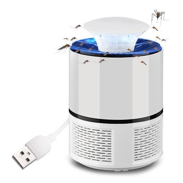 Pièges à Moustiques Tueur de Moustiques Non Toxique Intérieur LED Lampe USB Anti Moustique Mouches Destructeur dInsectes Bug