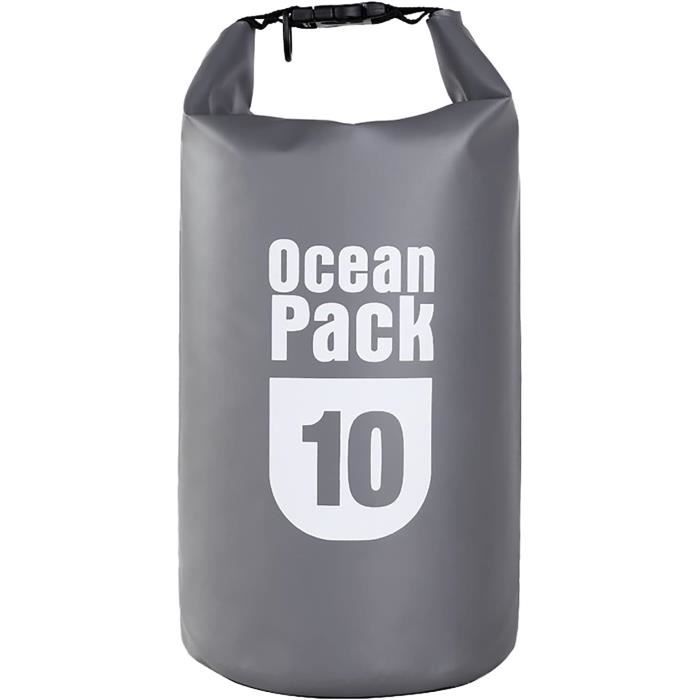 Sac à Dos étanche Haimont 60L – IPX7, Enroulé, Pour Kayak, Camping, Moto, Noir
