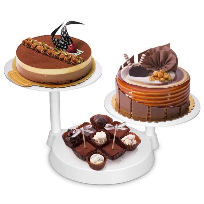 Couvre-gâteaux Plastique Rond 34 Cm - Coloris Aléatoire, Pour Conservation Alimentaire