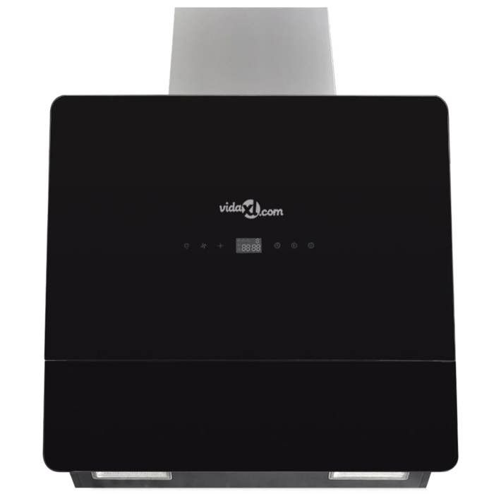 Hotte Murale Inclinee En Verre Trempe Avec Ecran 600 Mm Noir Achat Vente Hotte Cdiscount