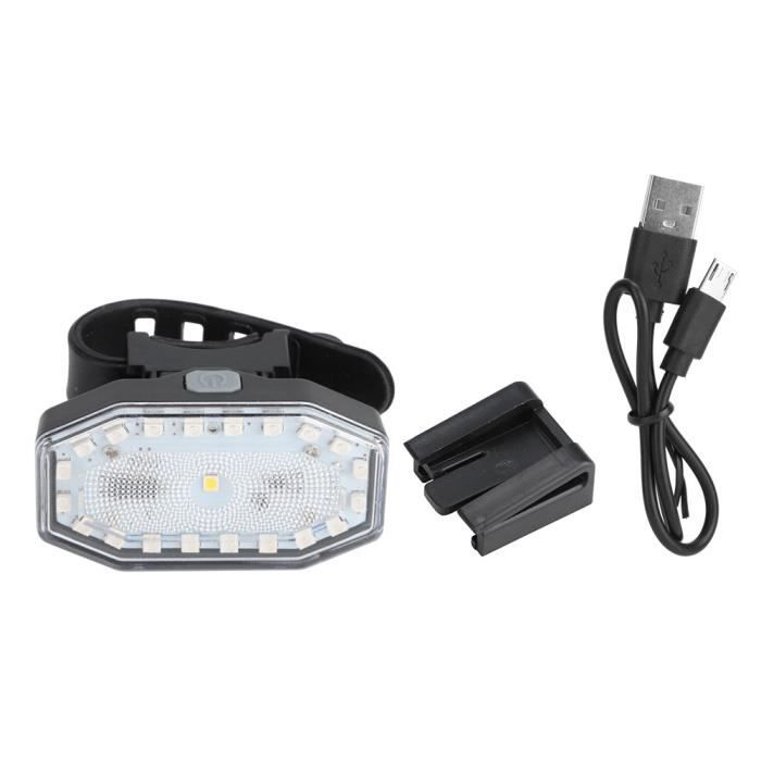 Feu arrière de vélo intelligent, indicateur LED USB