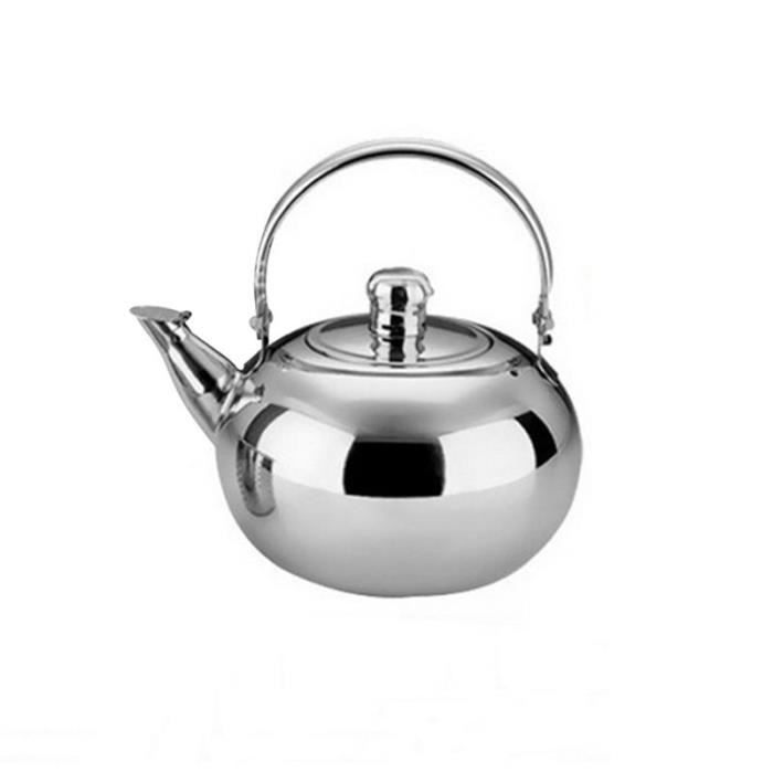 Théière En Inox 2.0L Avec Infuseur - Bouilloire Pour Thé Et Café - Design Élégant