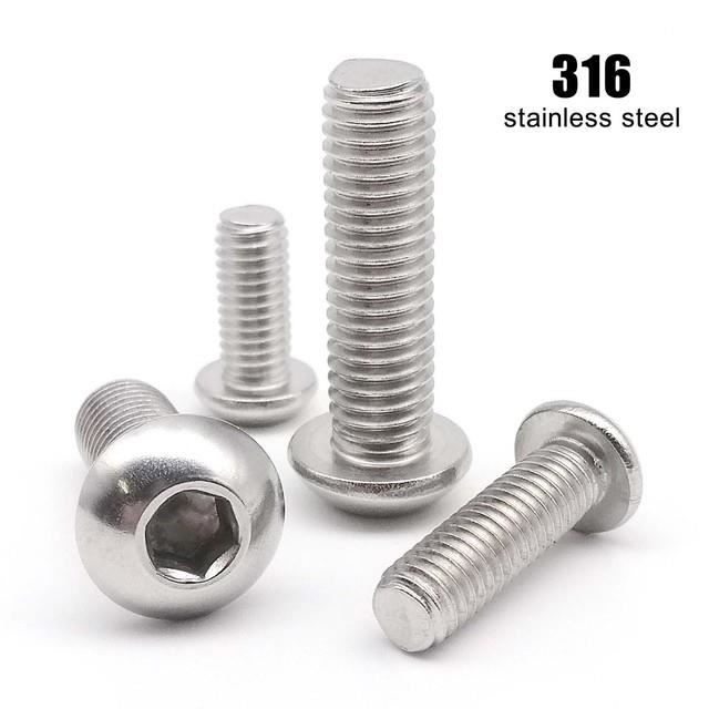 Vis à Tête Hexagonale En Acier Inoxydable 304 – Lot De Tailles M4 M5 M6 M8 M10 M12, Pour Bricolage Et Réparation