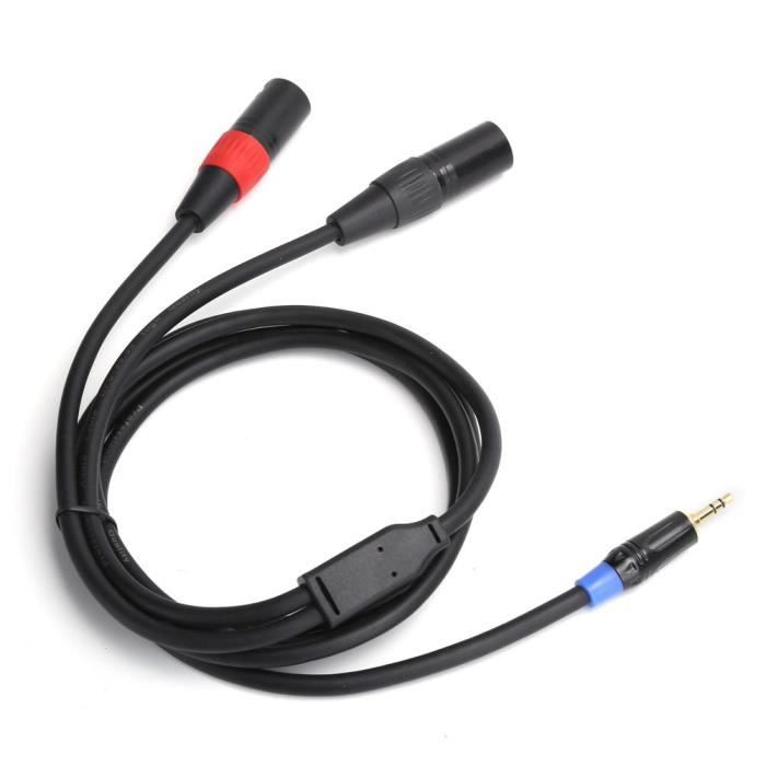 VENTION Câble Audio Stéréo De 3,5 Mm Mâle Vers 2 RCA Mâle - Noir