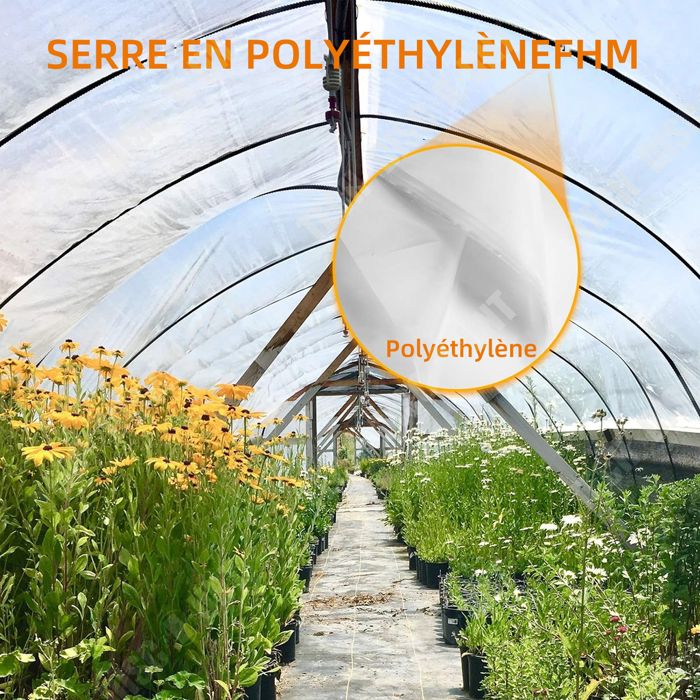 Bâche Noire Imperméable 4x5m - Protection Solaire, Pluie Et Isolation Thermique Épaissie