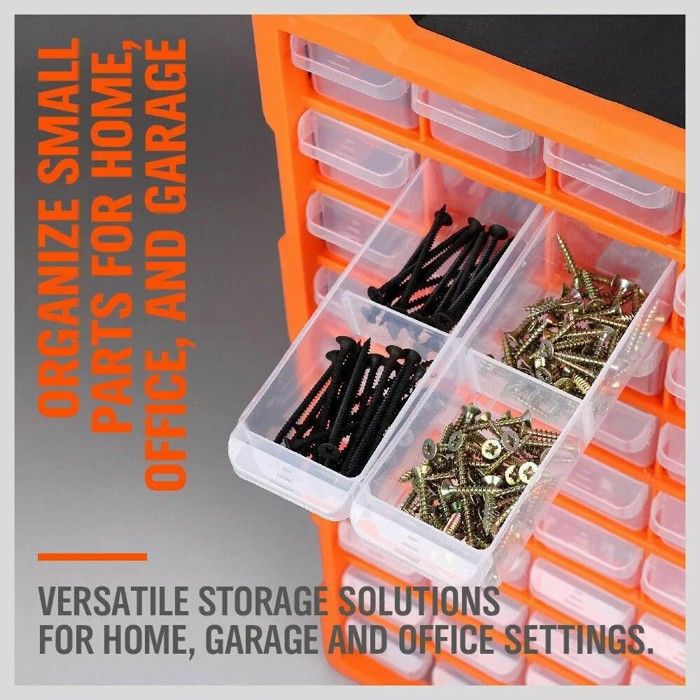 Organisateur Tiroir Pour Machine à Coudre - 35 X 13,3 X 4,5 Cm, Plastique, Rails Coulissants, Gris - 6
