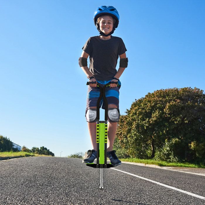 Relaxdays Bâton sauteur robuste, pogo-stick pour enfant pesant jusqu'à Relaxdays Bâton sauteur robuste, pogo-stick pour enfant pesant jusqu'à