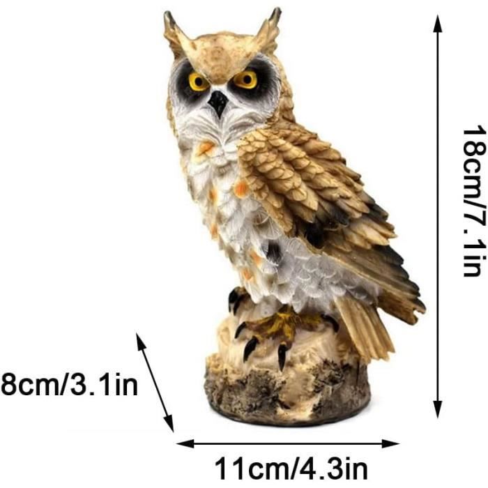 MO0501 4 FAMILLE FIGURINES STATUETTE STATUE CHOUETTE HIBOU OWL DERNIER