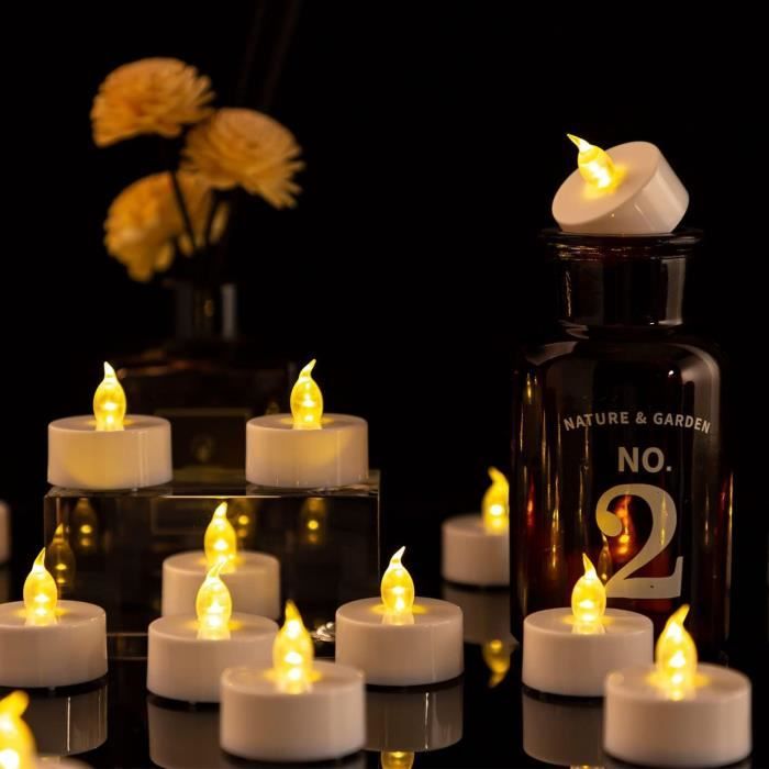 Bougies LED Sans Flamme, Flamme LED Clignotant Effets Réalistes Avec Télécommande Minuterie, Décoration Mariage,Fêtes, - Maison Bougies LED Sans Flamme, Flamme LED Clignotant Effets Réalistes Avec Télécommande Minuterie, Décoration Mariage,Fêtes, - Maison