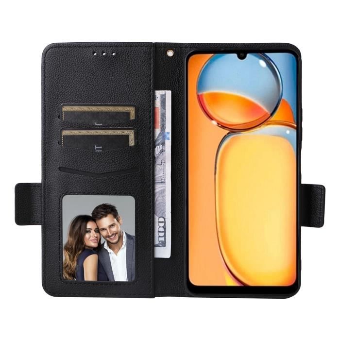 PHINIENLAND Cover per Xiaomi Redmi 13C 4G / Redmi 13C 5G Case PU Pelle Custodia [Kickstand] [Chiusura magnetica] [Slot per Schede], Portafoglio Flip Custodia per Xiaomi Poco C65,Dente di leone
