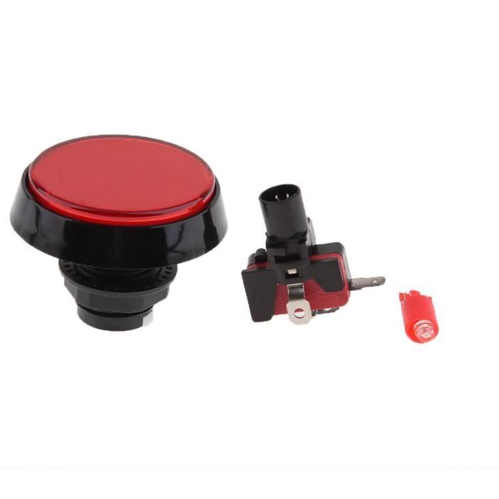 Bouton Arcade Lumineux LED 60 Mm - Micro-interrupteur Inclus - Pour Machine De Jeu, Borne DIY, Contrôleurs - 10