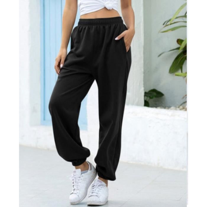 Pantalon De Jogging (survêtement) Femme Noir - Taille M, 90% Polyester - Neuf Sans étiquettes