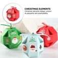 10pcs Boîte De Rangement Bonbons Cuisson Biscuits Boîtes D'emballage Éléments Noël Conception Pour  PORTE-CHAUSSURES POUR DRESSING-2