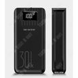 TD®  Batterie externe chargeur mobile multiprise polyvalent transportable 30000 mAh de charge puissance mobile super grande-2