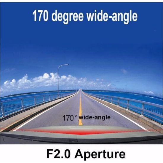 Dashcam 4K Avant/Arrière WiFi – Écran IPS 3" + Carte 64 Go – Angle 170°+140° – Vision Nocturne & Parking 24h