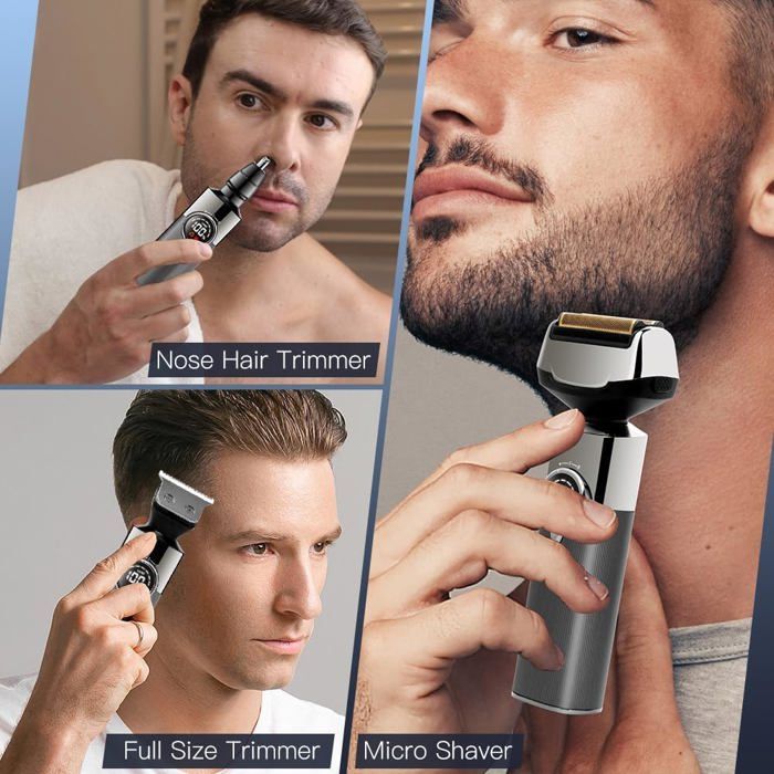 Electric Shaver Set 3 en 1 Multi Couteau a Barbe T Blade Tondeuse a Cheveux Pour Hommes Tondeuse a Poils De Nez Cdiscount Electromenager