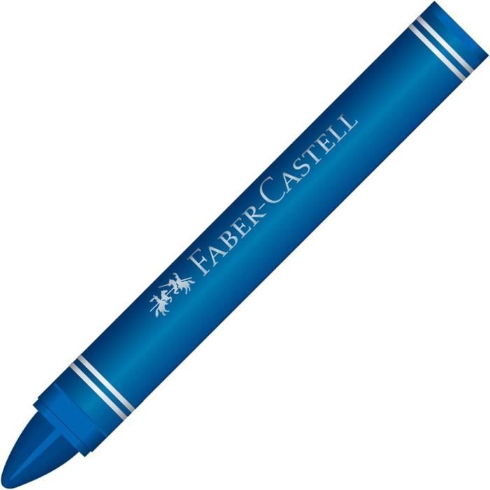 Boîte De 12 Craies Triangulaires à La Cire Faber-Castell – Couleurs Intenses & Prise Facile