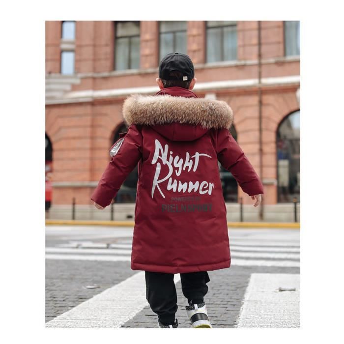 Veste Fourrure Hiver Homme à Capuche YYZYY - Parka épais, 7 Poches, Capuche Amovible, Coupe-vent