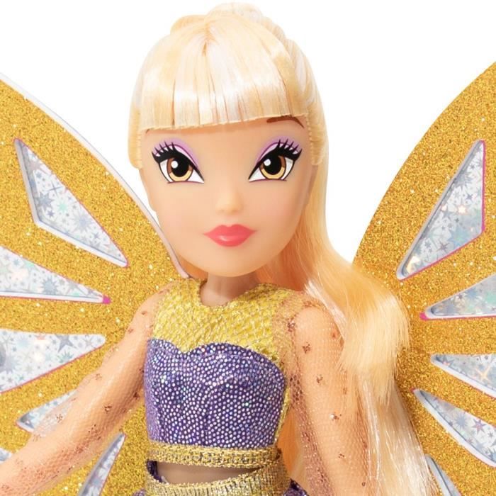 Poup e Winx Club Stella Bling the Wings avec ailes holographiques