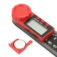 Drfeify détecteur d'angle Inclinomètre d'angle d'instrument numérique en acier inoxydable de haute précision à 360 degrés (200-3