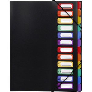 Trieur De Courrier Extensible LEE Flexifile - 12 Compartiments - Finition Argent/gris (LEE14112) - Organiseur De Bureau En Aluminium
