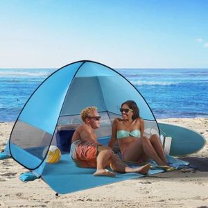 Tente Abri Plage Anti UV UPF 50+ Portable 3/4 Pers Plage